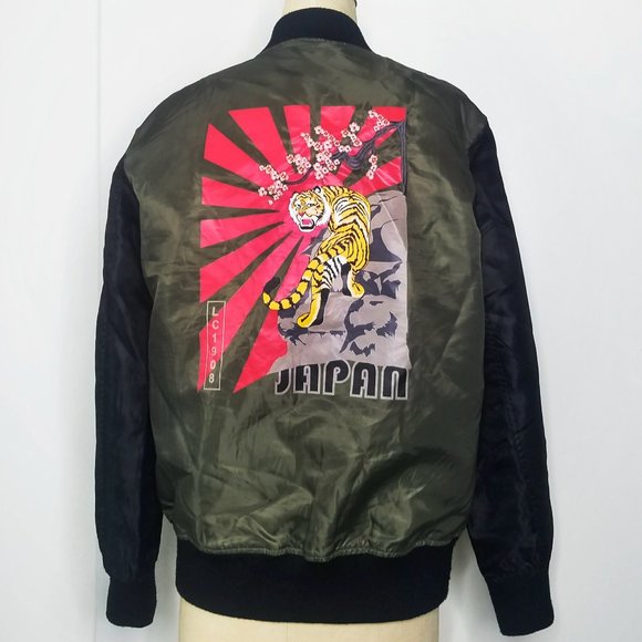East London LEE COOPER Mens Tour Jacket Bomber Sukajan Tiger Japan L - Picture 1 of 11